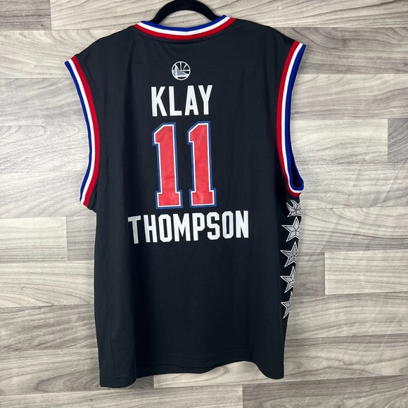 Adidas Golden State Warriors Klay Thompson All Star West Jersey Men Large Black - Picture 9 of 10
